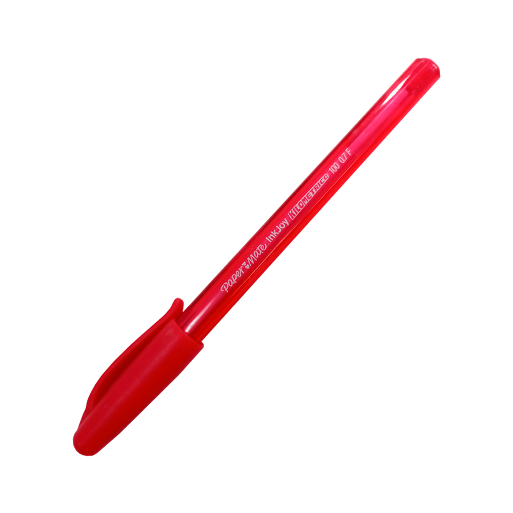BOLIGRAFO PAPER MATE KILOMETRICO INKJOY 100 ROJO PUNTA FINA 0.7 MILIMETROS - Image 2
