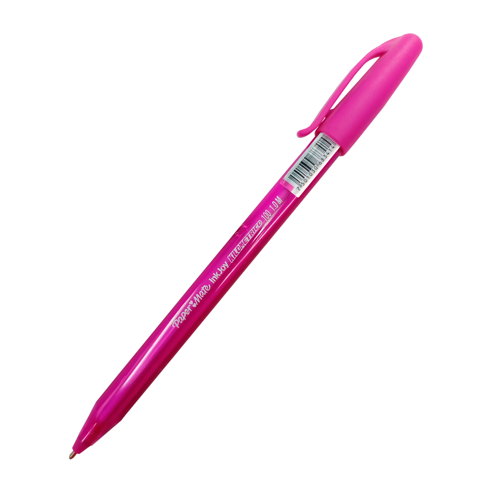 BOLIGRAFO PAPER MATE KILOMETRICO INKJOY 100 MAGENTA PUNTA MEDIA 1.0 MILIMETRO