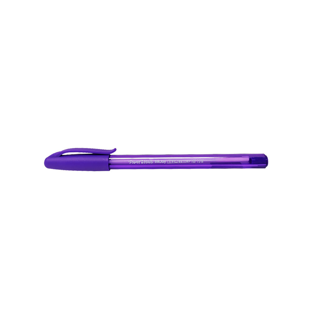 BOLIGRAFO PAPER MATE KILOMETRICO INKJOY 100 MORADO PUNTA MEDIA 1.0 MILIMETRO - Image 3