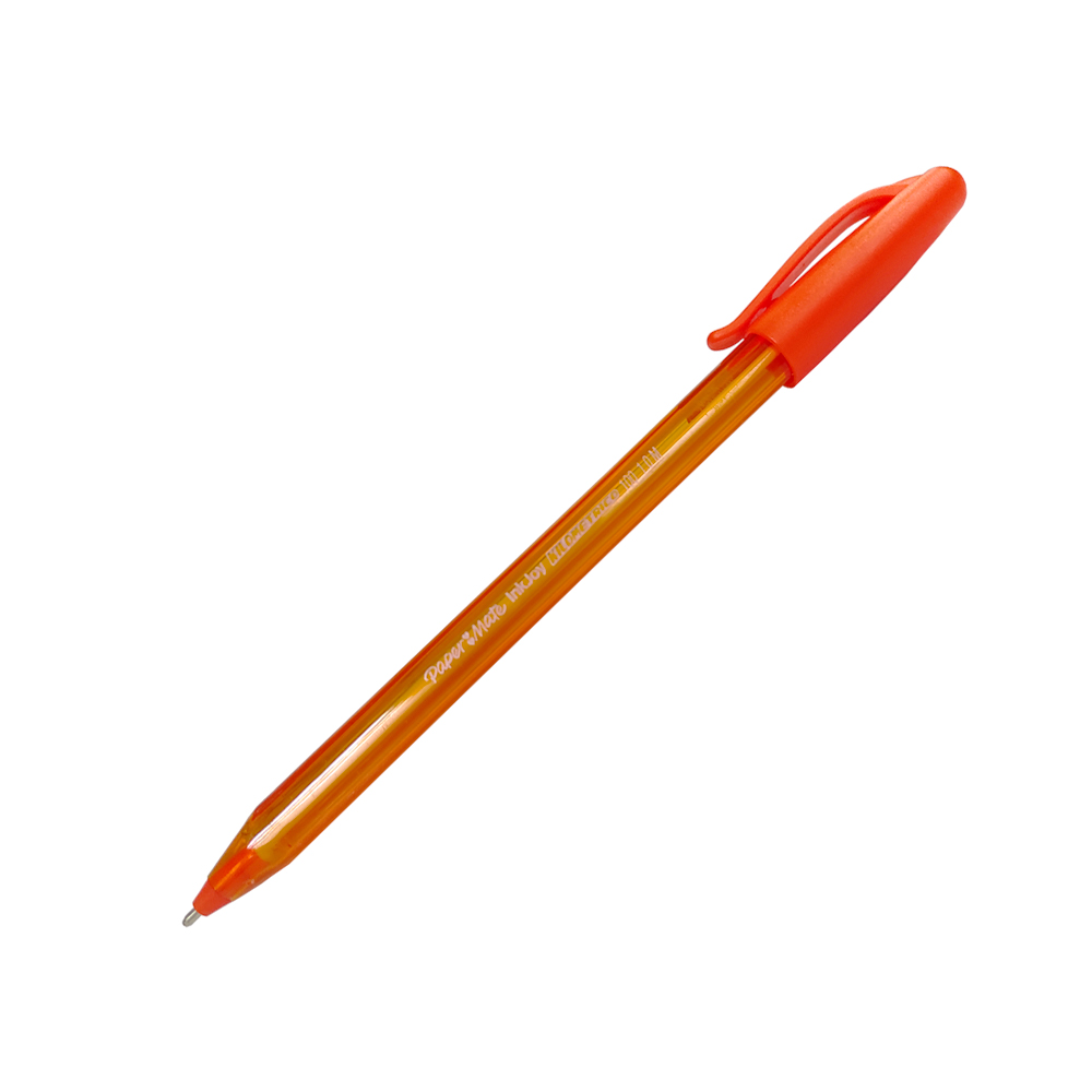 BOLIGRAFO PAPER MATE KILOMETRICO INKJOY 100 NARANJA PUNTA MEDIA 1.0 MILIMETRO