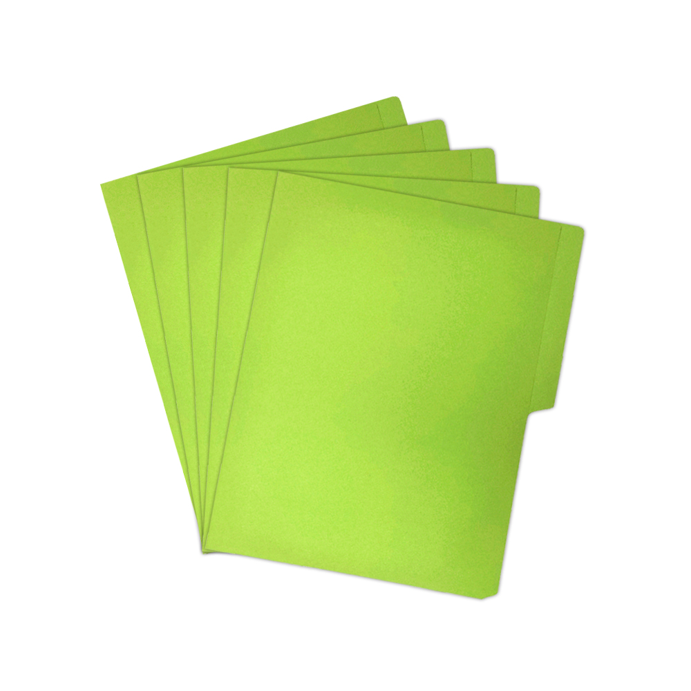 FOLDER TAMAÑO CARTA DIEM NEON VERDE LIMON 12 PAQUETE CON 25 PIEZAS - Image 2