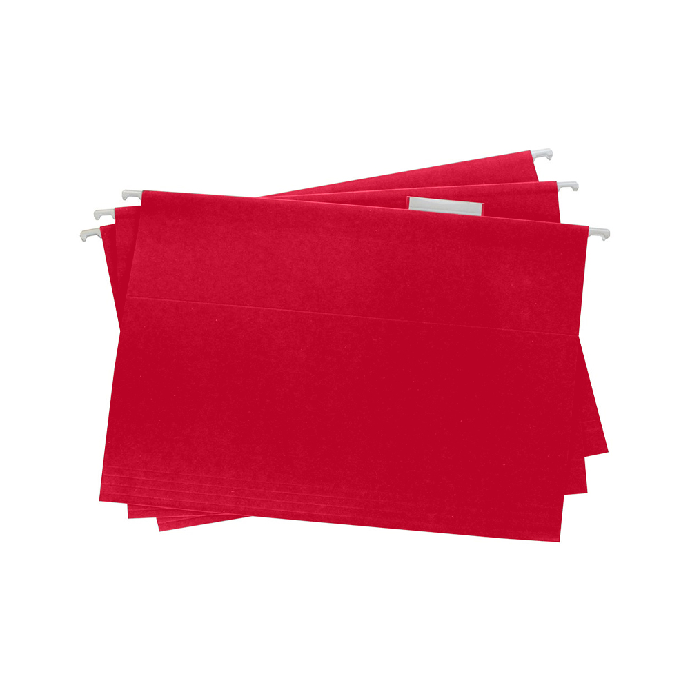 FOLDER TAMAÑO CARTA COLGANTE ACCO WILSON JONES P3639 ROJO PAQUETE CON 25 PIEZAS - Image 3