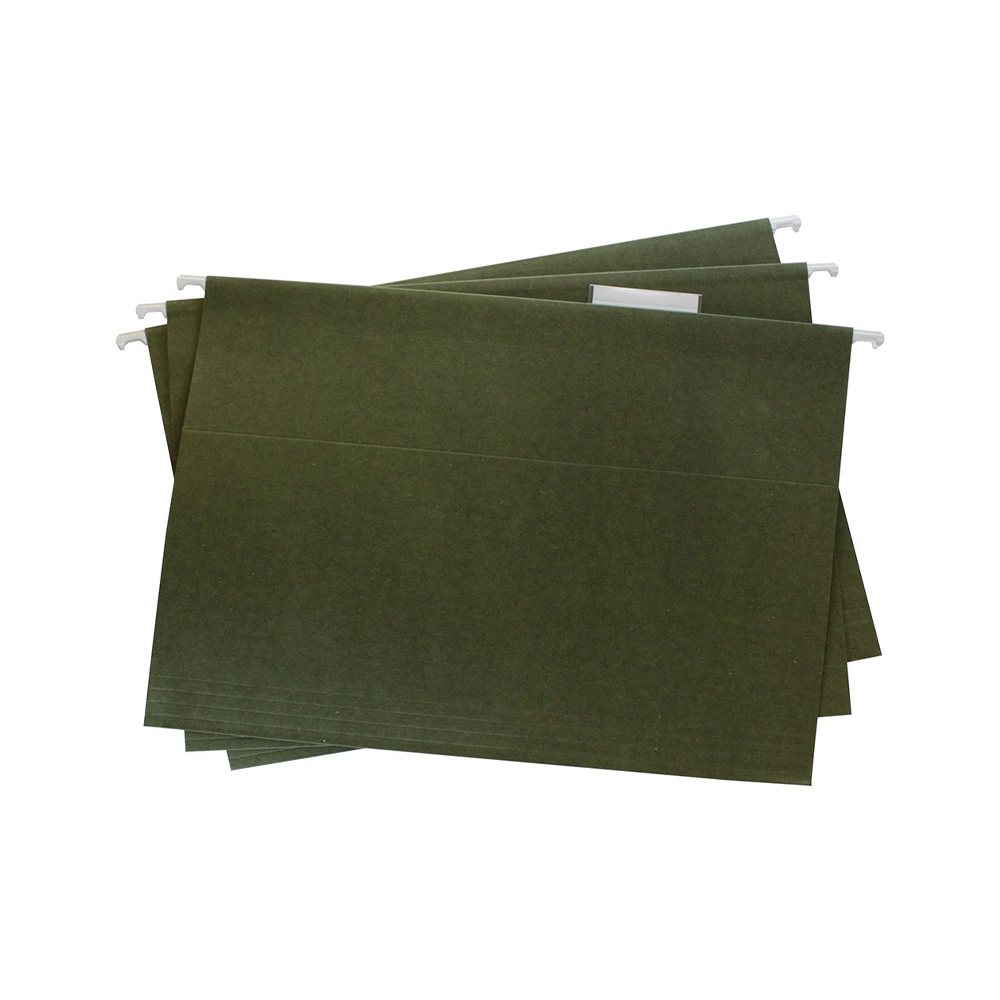 FOLDER TAMAÑO CARTA COLGANTE ACCO WILSON JONES P3636 VERDE MILITAR PAQUETE CON 25 PIEZAS - Image 3