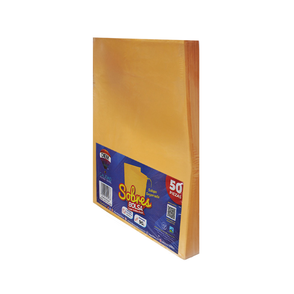 SOBRE DIEM BOLSA TAMAÑO EXTRA OFICIO 115 GRAMOS 26X34 CENTÍMETROS ENGOMADO PAQUETE CON 50 PIEZAS - Image 2