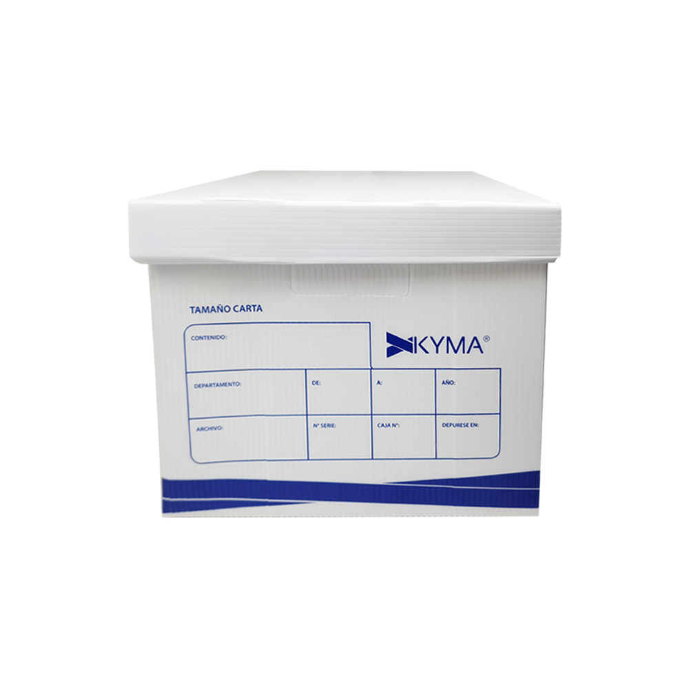 CAJA DE PLASTICO KYMA CJKY-PL-CT PARA ARCHIVO TAMAÑO CARTA DE 35 X 30 CENTIMETROS - Image 2