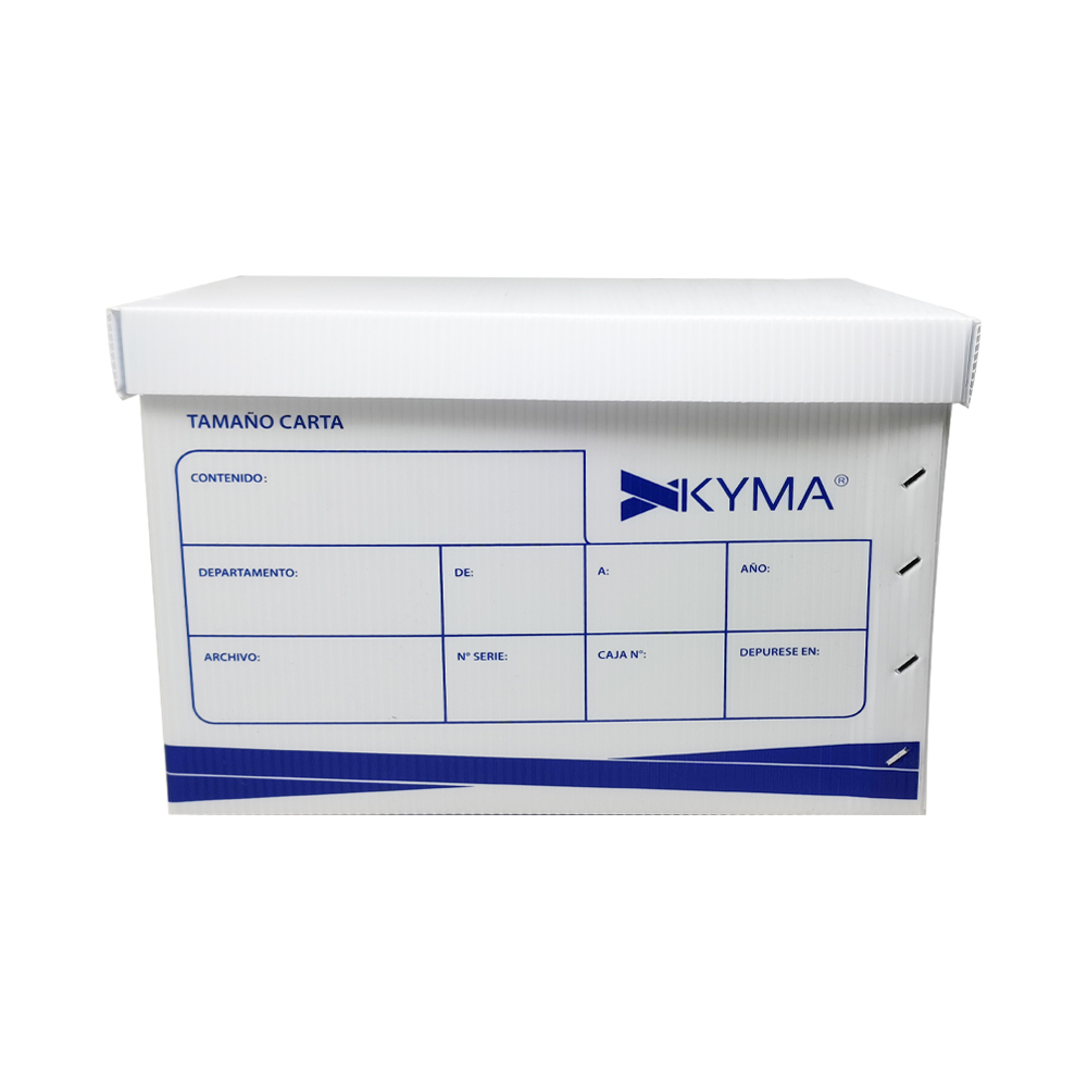 CAJA DE PLASTICO KYMA CJKY-PL-CT PARA ARCHIVO TAMAÑO CARTA DE 35 X 30 CENTIMETROS - Image 3