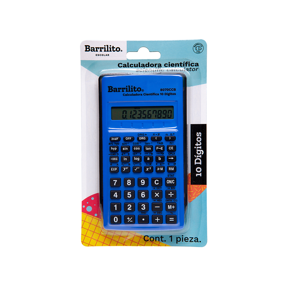 CALCULADORA CIENTIFICA BARRILITO 8070CCB 10 DIGITOS