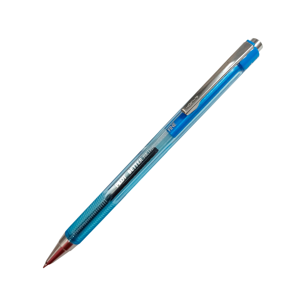 BOLIGRAFO RETRACTIL PILOT BETTER AZUL PUNTA FINA 0.7 MILIMETROS