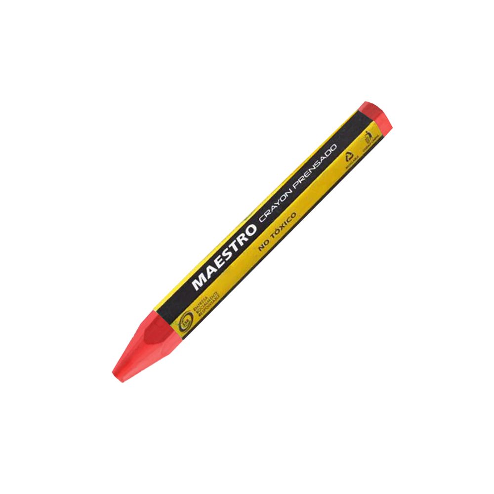 CRAYON MAESTRO PRENSADO DIXON ROJO