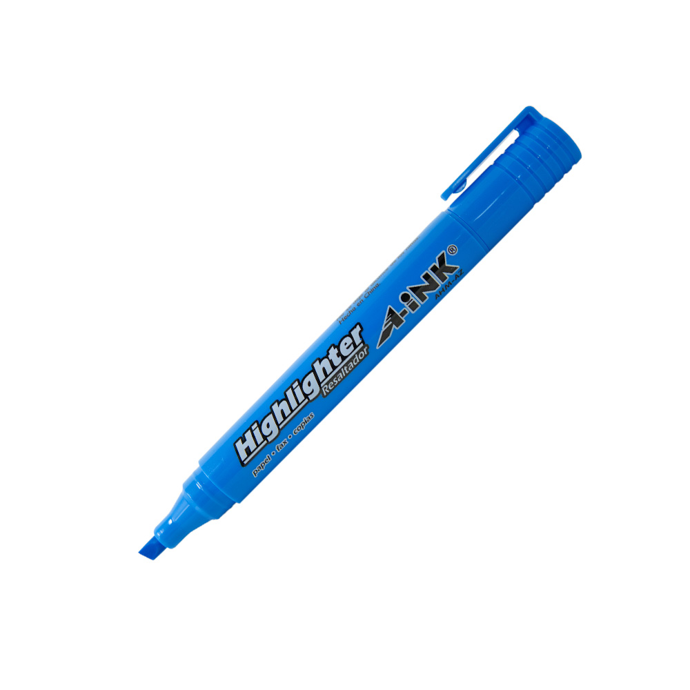 MARCATEXTOS PUNTA CINCEL ARTLINE A-INK AHM-AZ AZUL BASE AGUA - Image 2