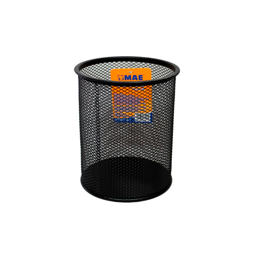PORTA LAPICES DE MALLA MAE PLM NEGRO DE 9 X 10 CENTIMETROS