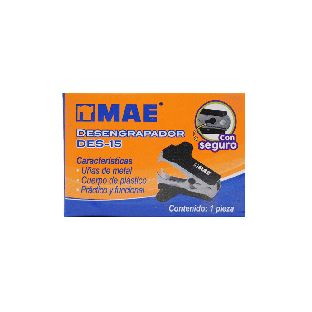 DESENGRAPADOR PLASTICO MAE DES-15 CON UÑAS DE METAL Y SEGURO