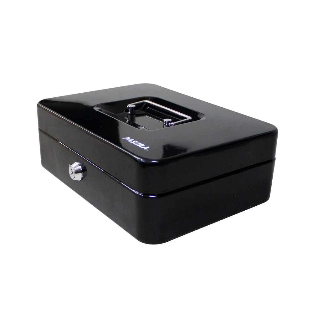 CAJA METALICA PARA DINERO PASCUA PA-CAJA DIN-20 16 X 9 X 20 CENTIMETROS NEGRO - Image 2