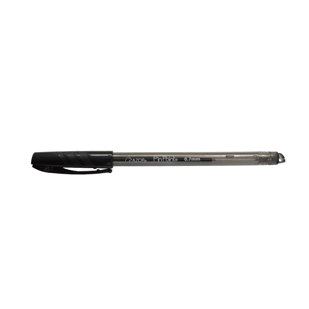 BOLIGRAFO AZOR PIN POINT 6810NE NEGRO TRANSPARENTE PUNTA FINA 0.7 MILIMETROS - Image 3
