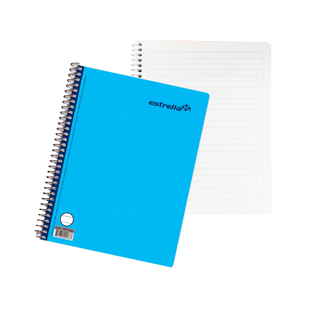 CUADERNO FORMA FRANCESA ESTRELLA 0178 RAYA ESPIRAL 100 HOJAS - Image 3