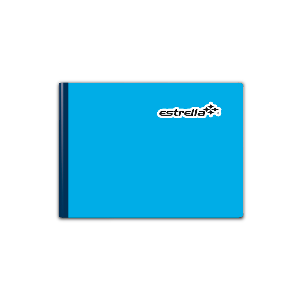 CUADERNO FORMA ITALIANA ESTRELLA 0544 RAYA COSIDO 100 HOJAS