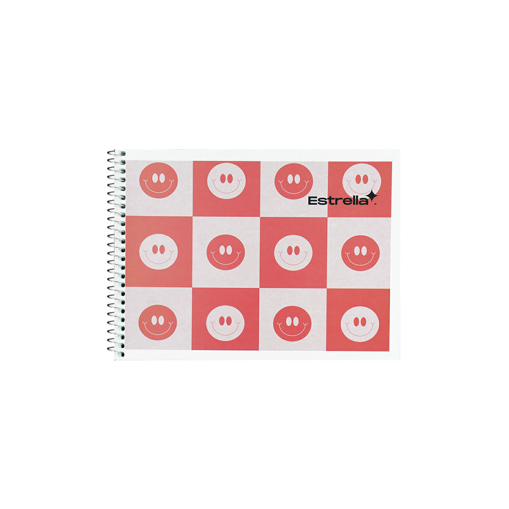 CUADERNO FORMA ITALIANA ESTRELLA 0168 CUADRO 7 MILIMETROS ESPIRAL 100 HOJAS