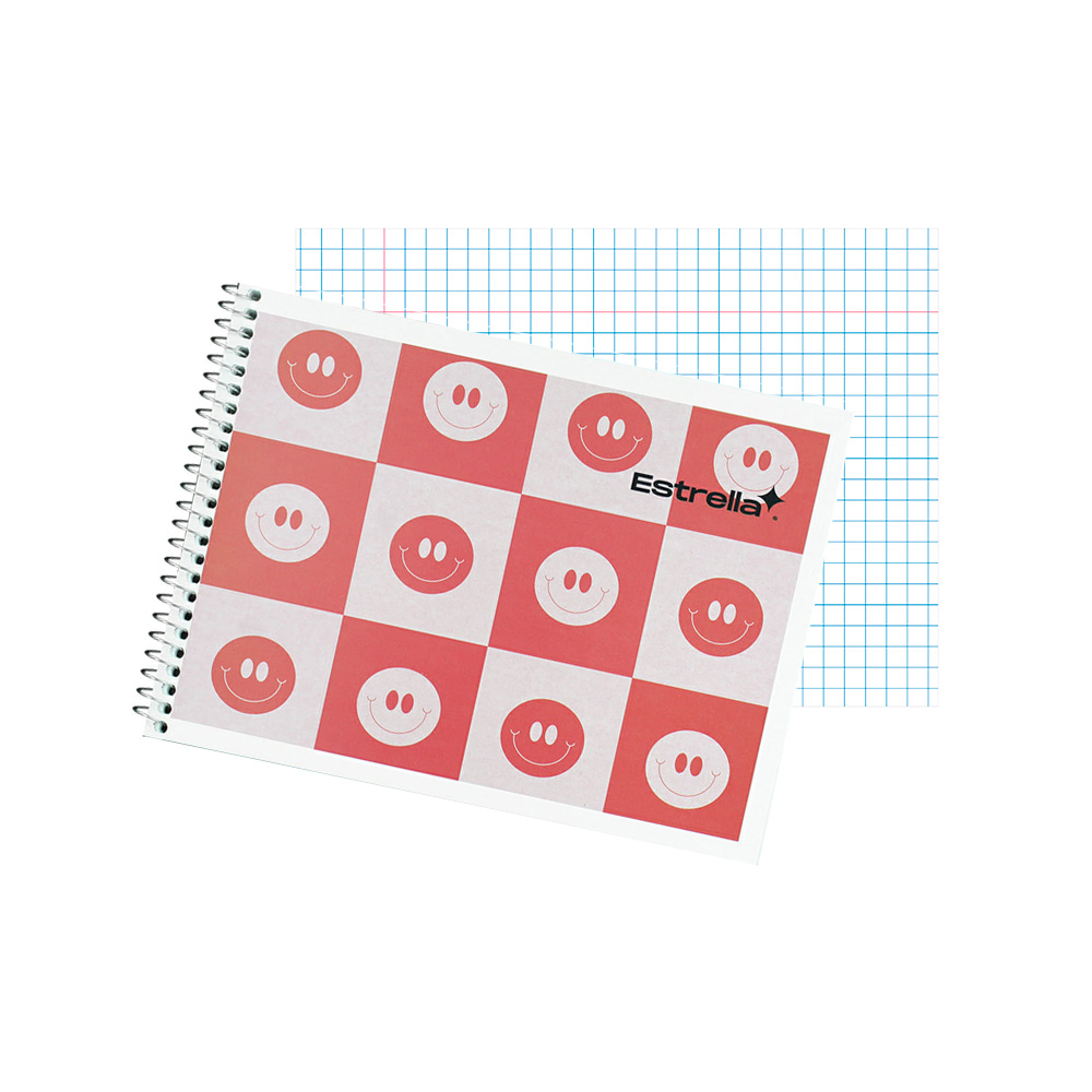 CUADERNO FORMA ITALIANA ESTRELLA 0168 CUADRO 7 MILIMETROS ESPIRAL 100 HOJAS - Image 3
