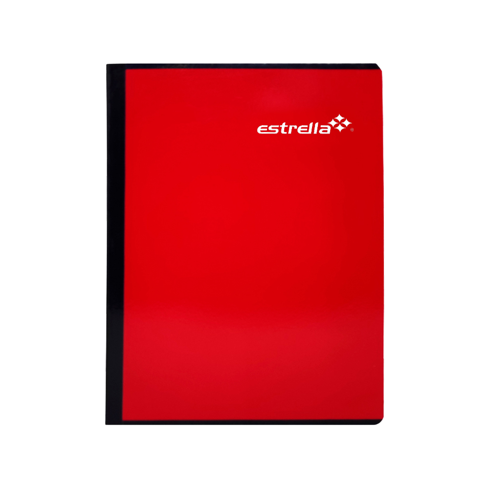 CUADERNO PROFESIONAL ESTRELLA 0613 DOBLE RAYA COSIDO 100 HOJAS