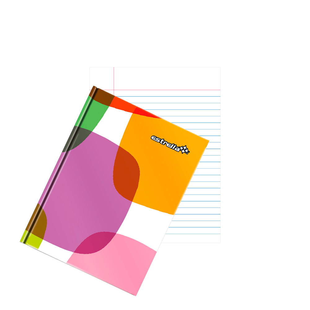 CUADERNO FORMA FRANCESA ESTRELLA 0080 RAYA PASTA DURA COSIDO 192 HOJAS - Image 3