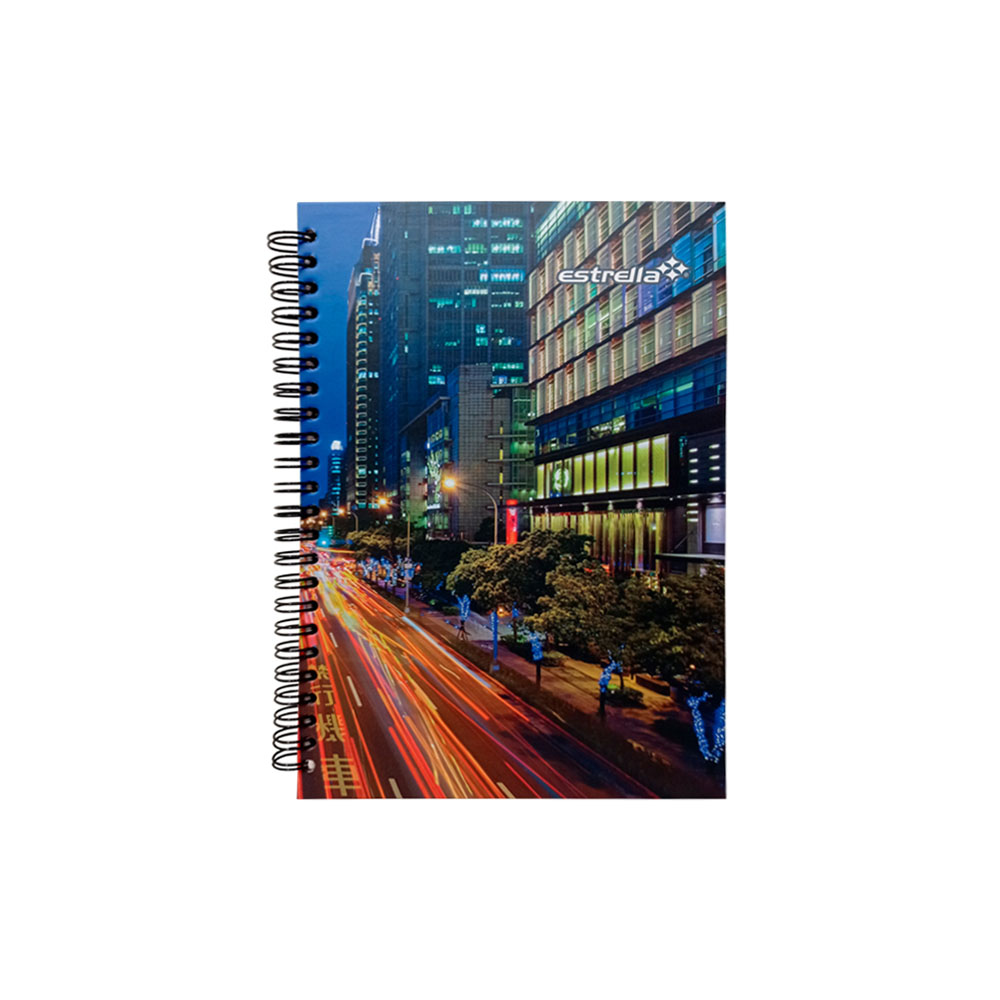 CUADERNO FORMA FRANCESA ESTRELLA BOOK 0608 RAYA DOBLE ESPIRAL 80 HOJAS