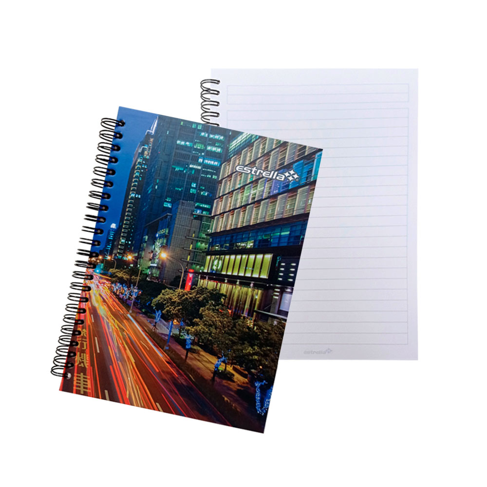 CUADERNO FORMA FRANCESA ESTRELLA BOOK 0608 RAYA DOBLE ESPIRAL 80 HOJAS - Image 3