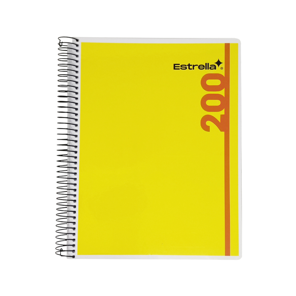 CUADERNO PROFESIONAL ESTRELLA STAR MAX 0200 CON SEPARADORES RAYA 200 HOJAS