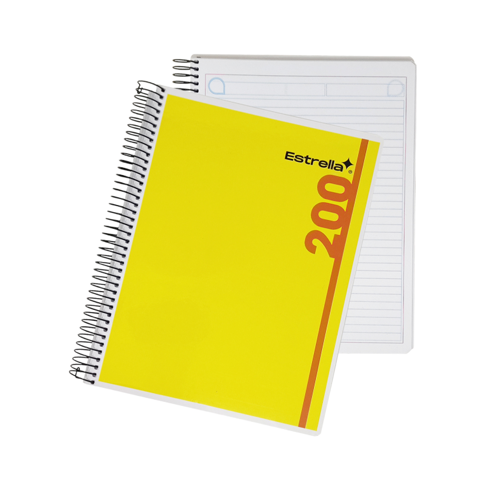 CUADERNO PROFESIONAL ESTRELLA STAR MAX 0200 CON SEPARADORES RAYA 200 HOJAS - Image 3