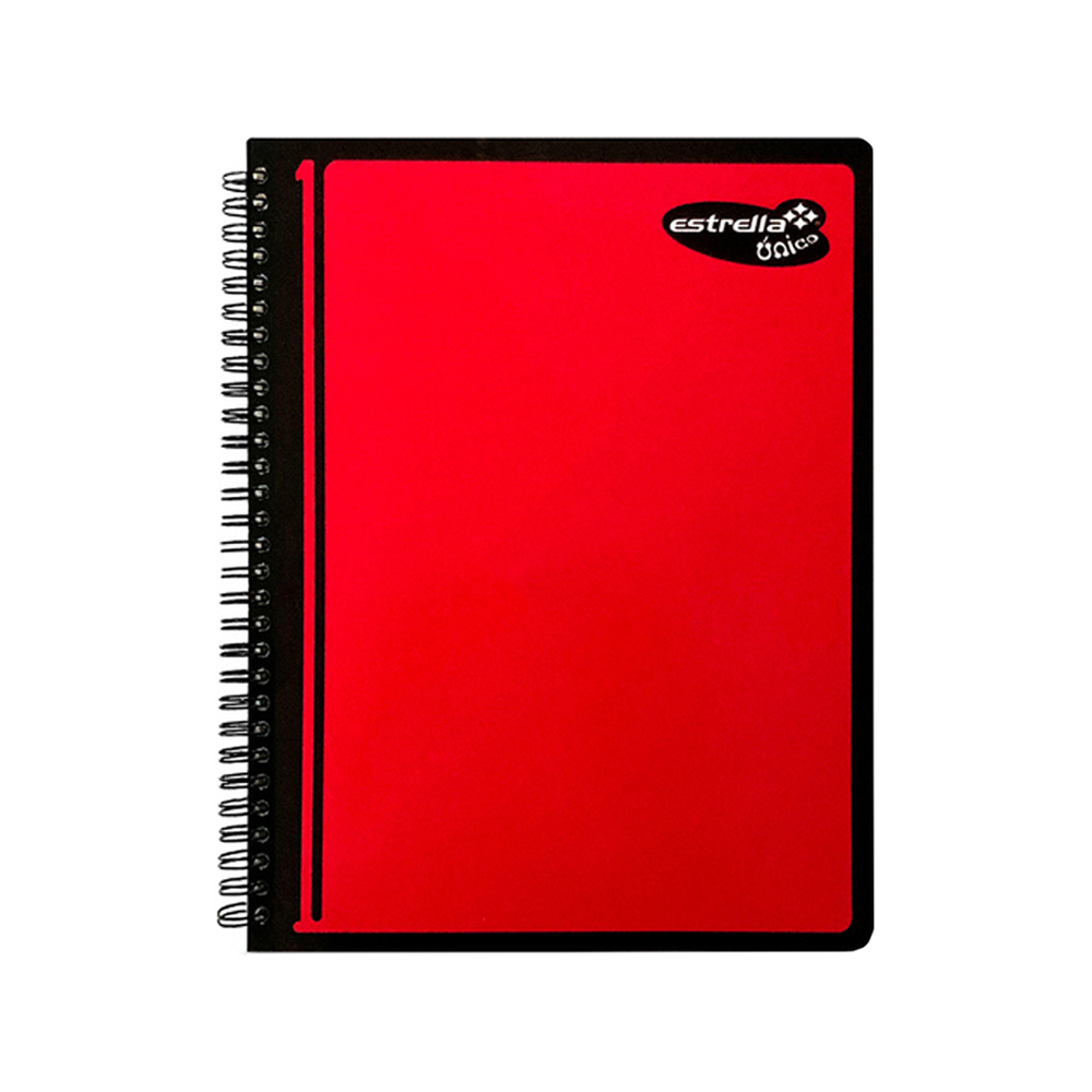CUADERNO PROFESIONAL ESTRELLA UNICO 0715 RAYA DOBLE ESPIRAL 100 HOJAS