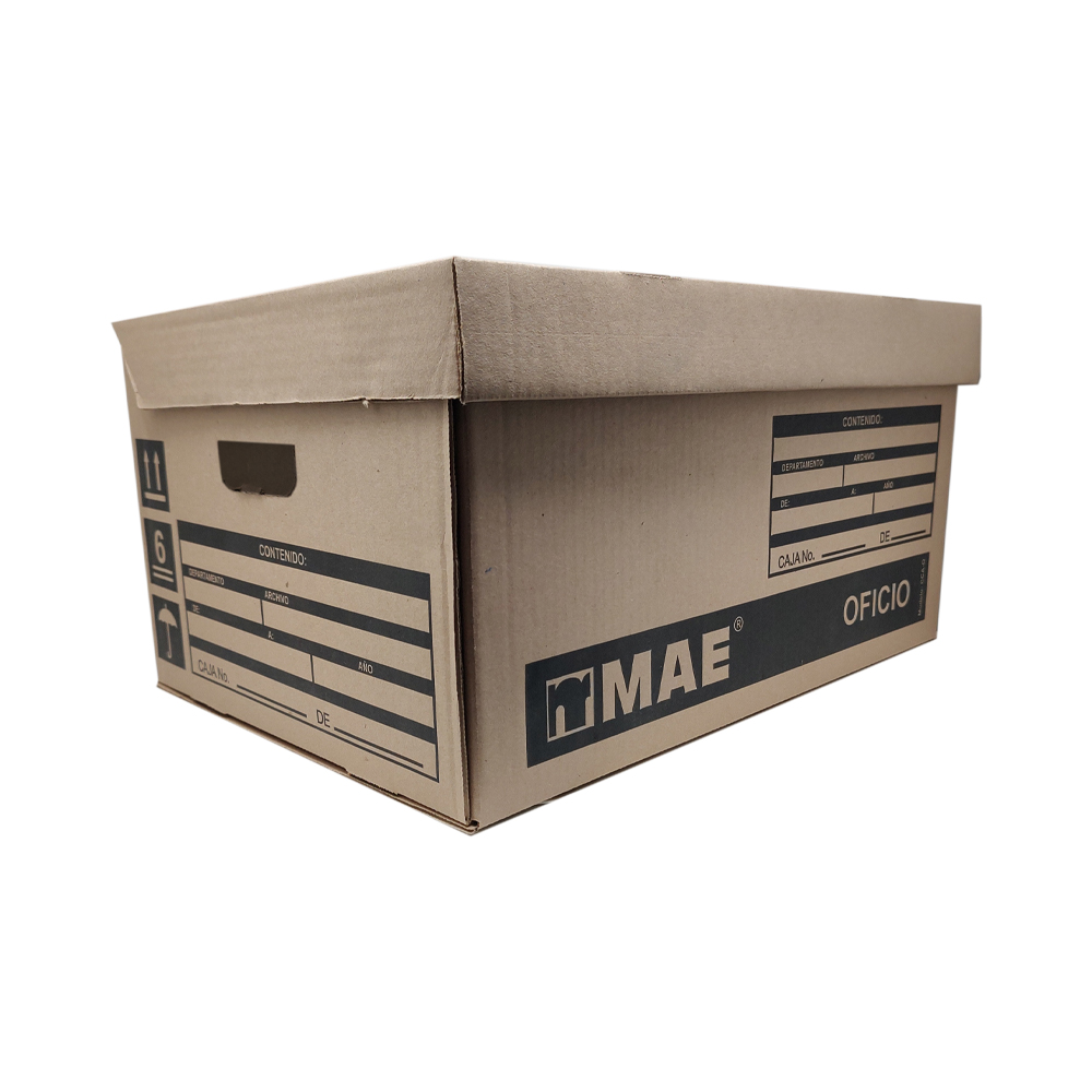 CAJA DE CARTON MAE CCA-O PARA ARCHIVO MUERTO TAMAÑO OFICIO