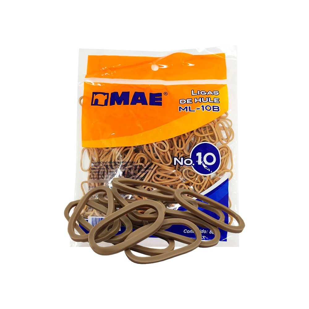 LIGA DE HULE MAE ML-10B NUMERO 10 NATURAL CON 80 GRAMOS - Image 3
