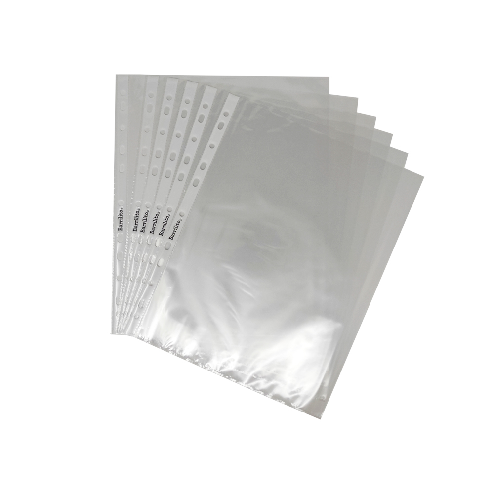PROTECTOR DE HOJAS BARRILITO PHO100 PAQUETE CON 100 PIEZAS TAMAÑO OFICIO - Image 3