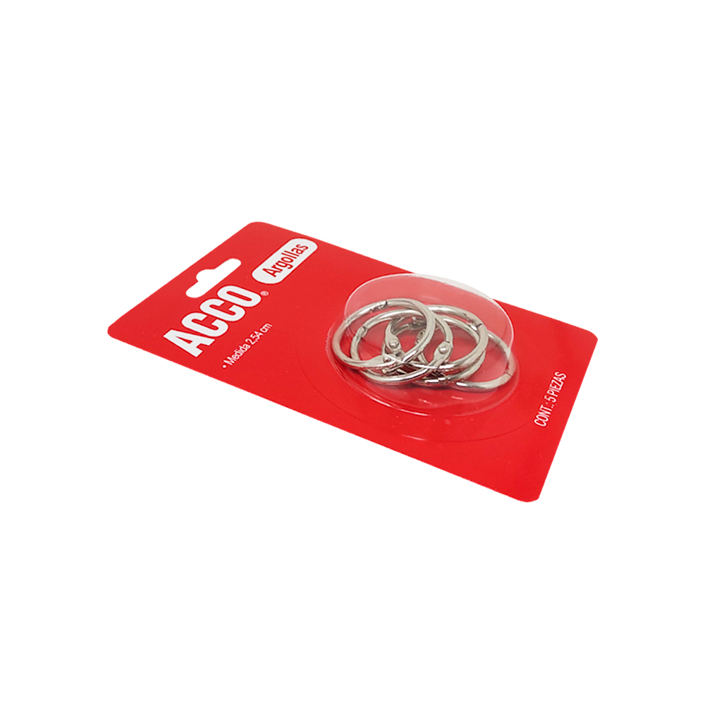ARGOLLA METALICA ACCO P1109 PAQUETE CON 5 PIEZAS 1'' - Image 3
