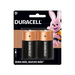 PILA ALCALINA DURACELL MN1300B2 PAQUETE CON 2 PIEZAS DE 1.5 VOLTS