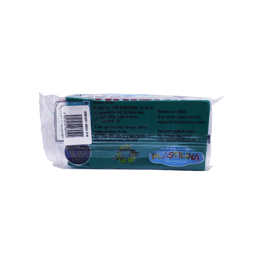 PLASTILINA EN BARRA BARRILITO MARQUETA VO180 VERDE OLIVO 180 GRAMOS - Image 2