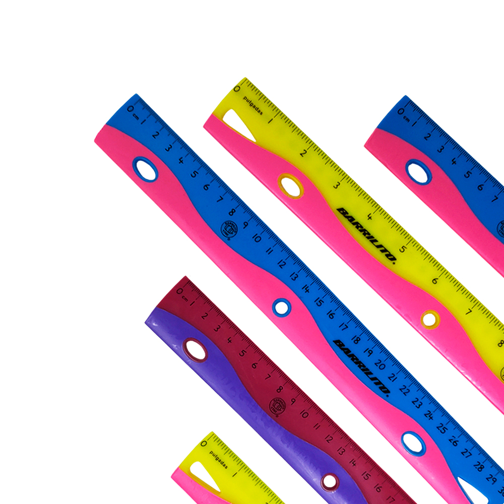 REGLA DE PLASTICO BARRILITO 8199RPF 30 CENTIMETROS FLEXIBLE - Image 3
