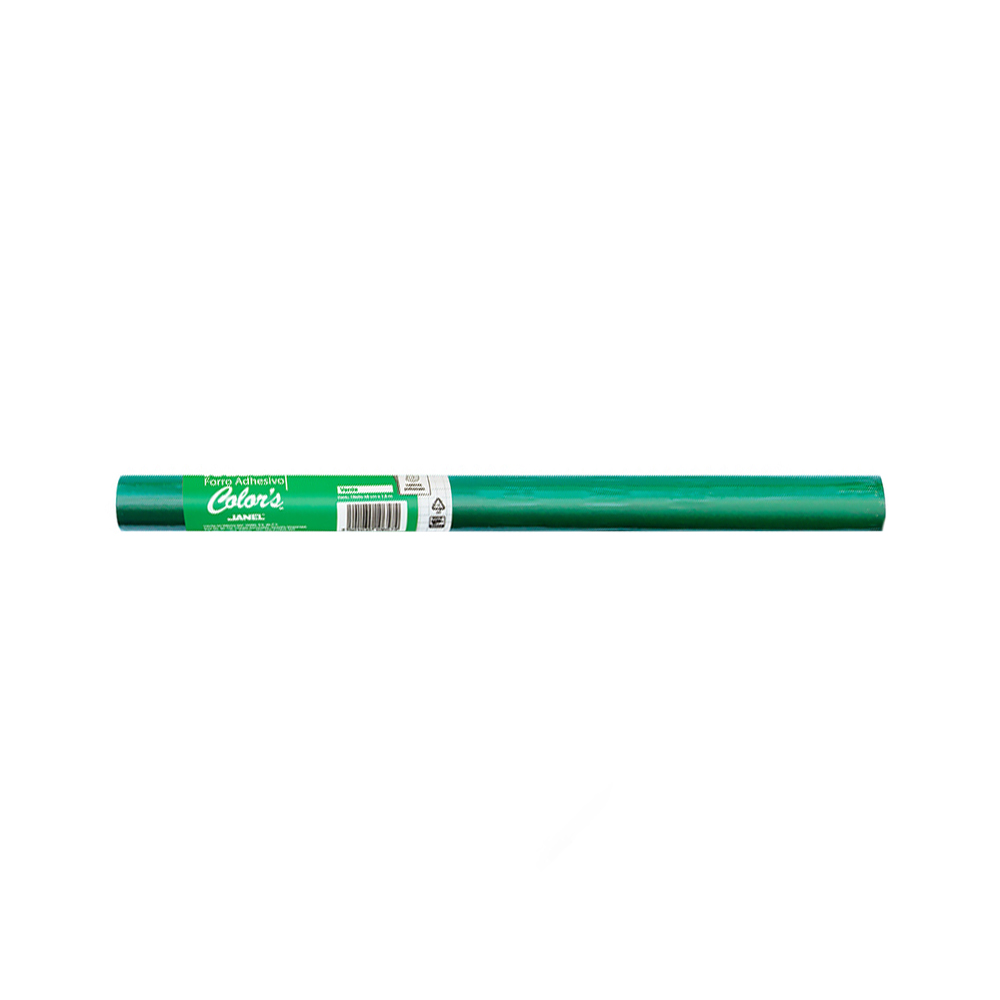 FORRO ADHESIVO JANEL KRISTAL VERDE 105 ROLLO DE 45 CENTIMETROS X 1.5 METROS