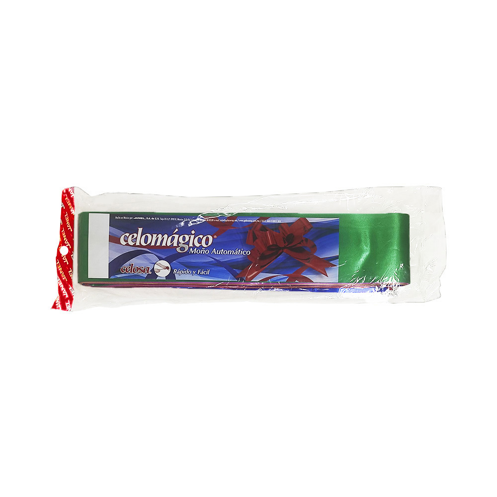 MOÑO DE REGALO CELOMAGICO JANEL LISO JUMBO PAQUETE CON 10 PIEZAS