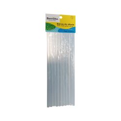 BARRA DE SILICON SOLIDO BARRILITO BS720 7 MILIMETROS X 25 CENTIMETROS DE LARGO CON 10 PIEZAS