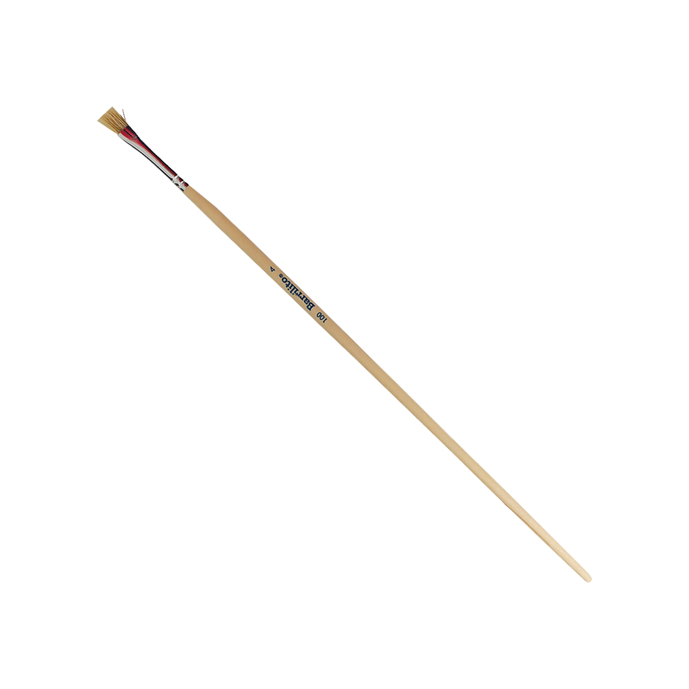 PINCEL PLANO BARRILITO P10004 PARA OLEO SERIE 100 CALIBRE 4