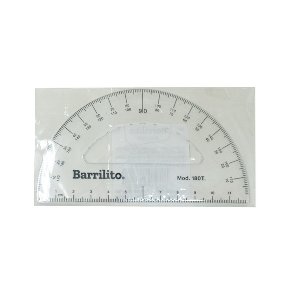 TRANSPORTADOR BARRILITO 180T DE 180 GRADOS