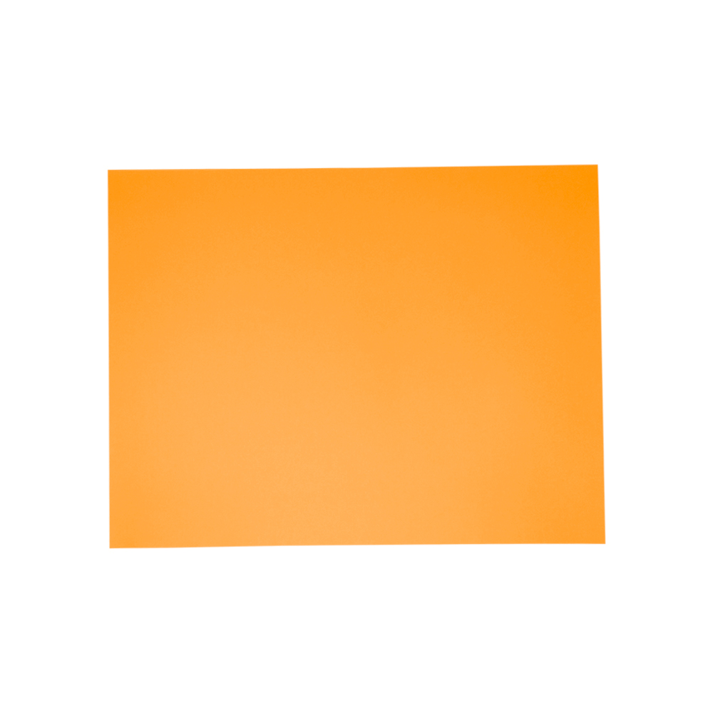 PLIEGO DE CARTULINA DIEM BRIGHT NARANJA ELECT 07 50 CENTIMETROS X 66 CENTIMETROS 100 PIEZAS 176 GRS.