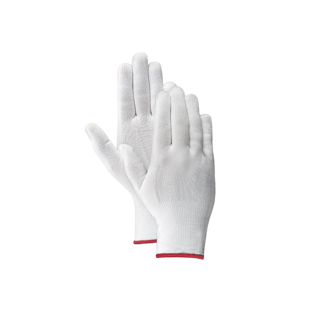 GUANTE DE NYLON BLANCO CON PALMA DE POLIURETANO TALLA #8