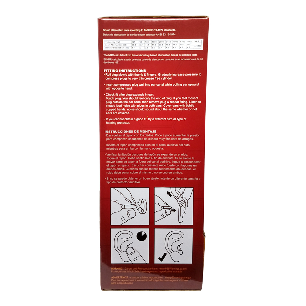TAPONES AUDITIVOS DESECHABLES CON CORDON PROFERRED M17020 CAJA CON 100 PIEZAS - Image 2