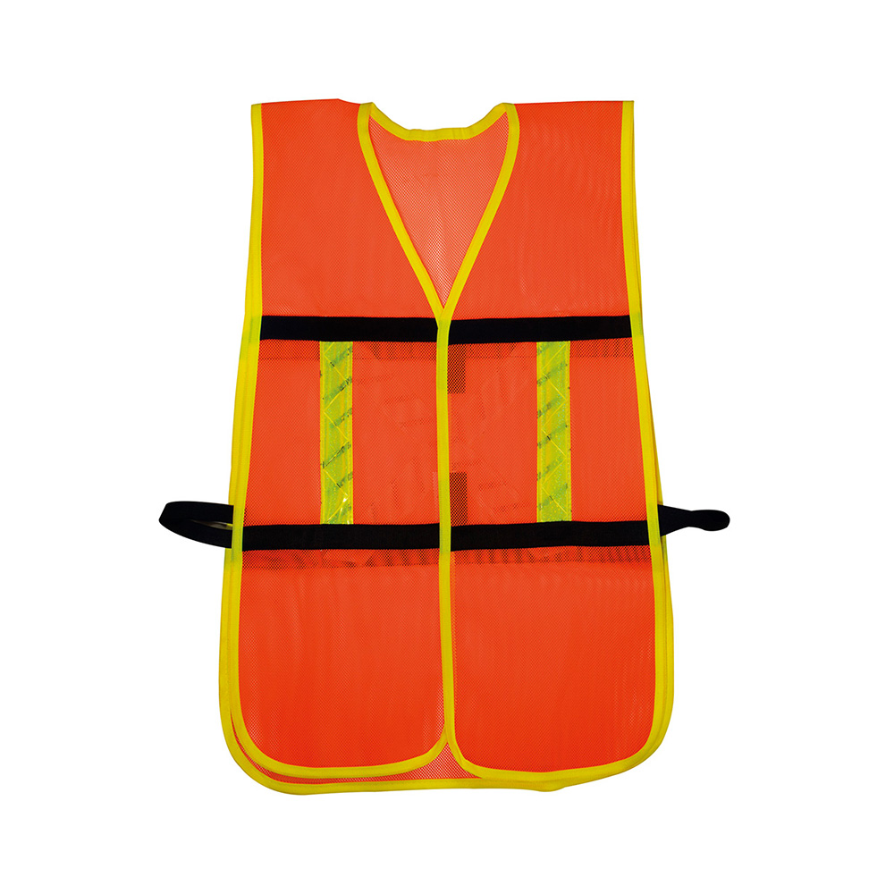 CHALECO DE SEGURIDAD MALLA AJUSTABLE GANCHO SURTEK 137491 NARANJA