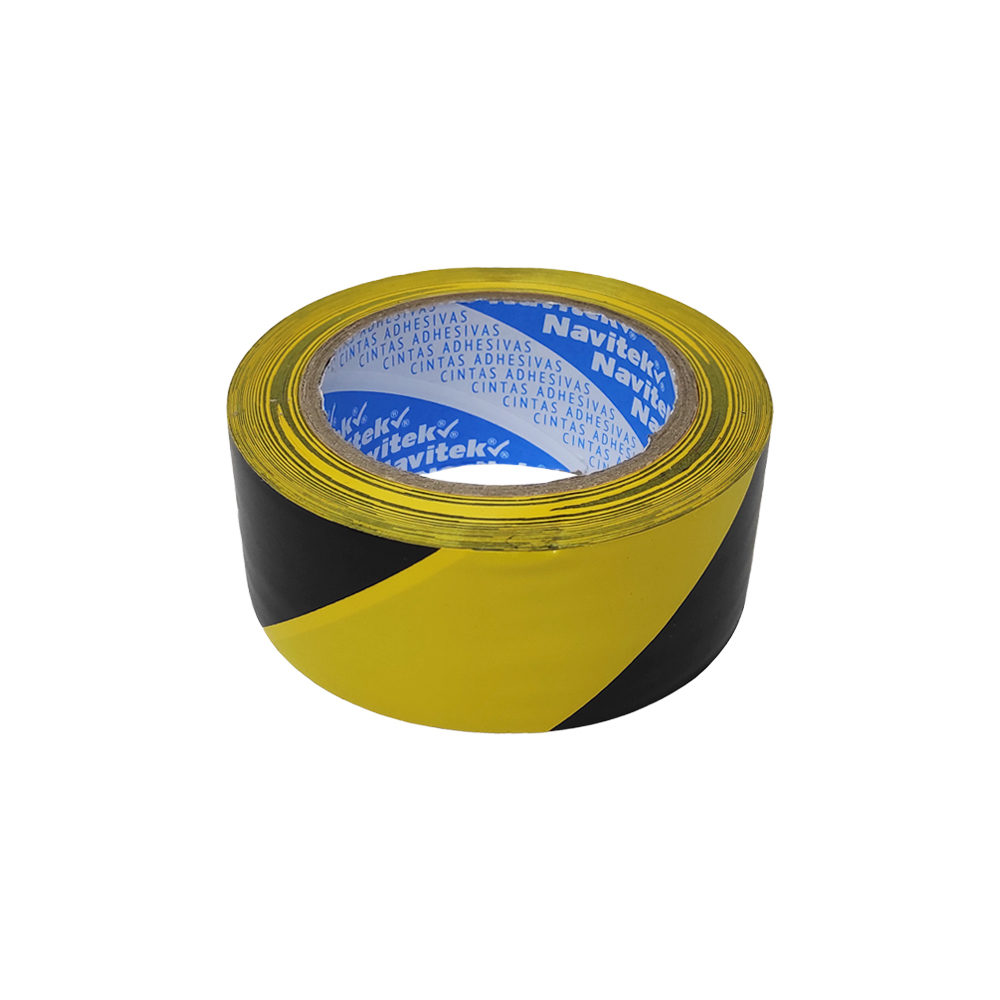 CINTA ADHESIVA DELIMITADORA NAVITEK 755 AMARILLO CON NEGRO 48 MILIMETROS X 33 METROS - Image 2