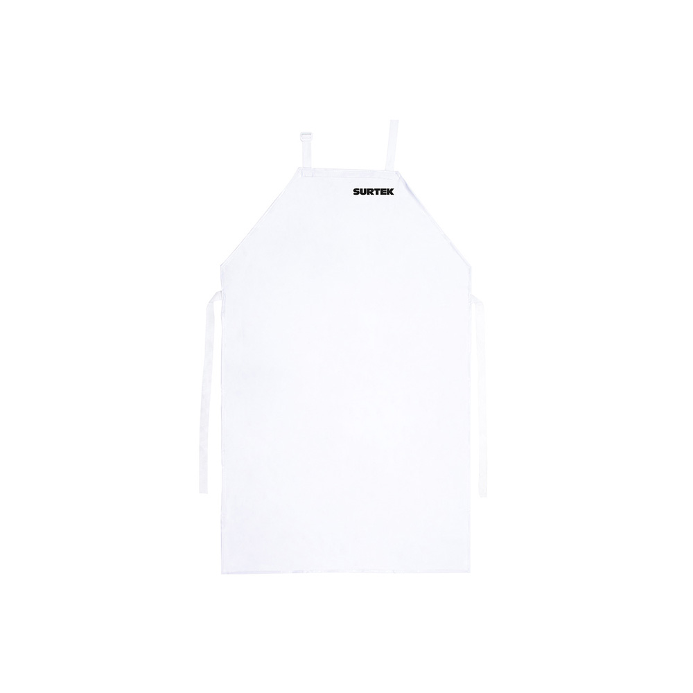 MANDIL DE PVC SURTEK 137653 DIELELECTRICO BLANCO 1.10 METROS