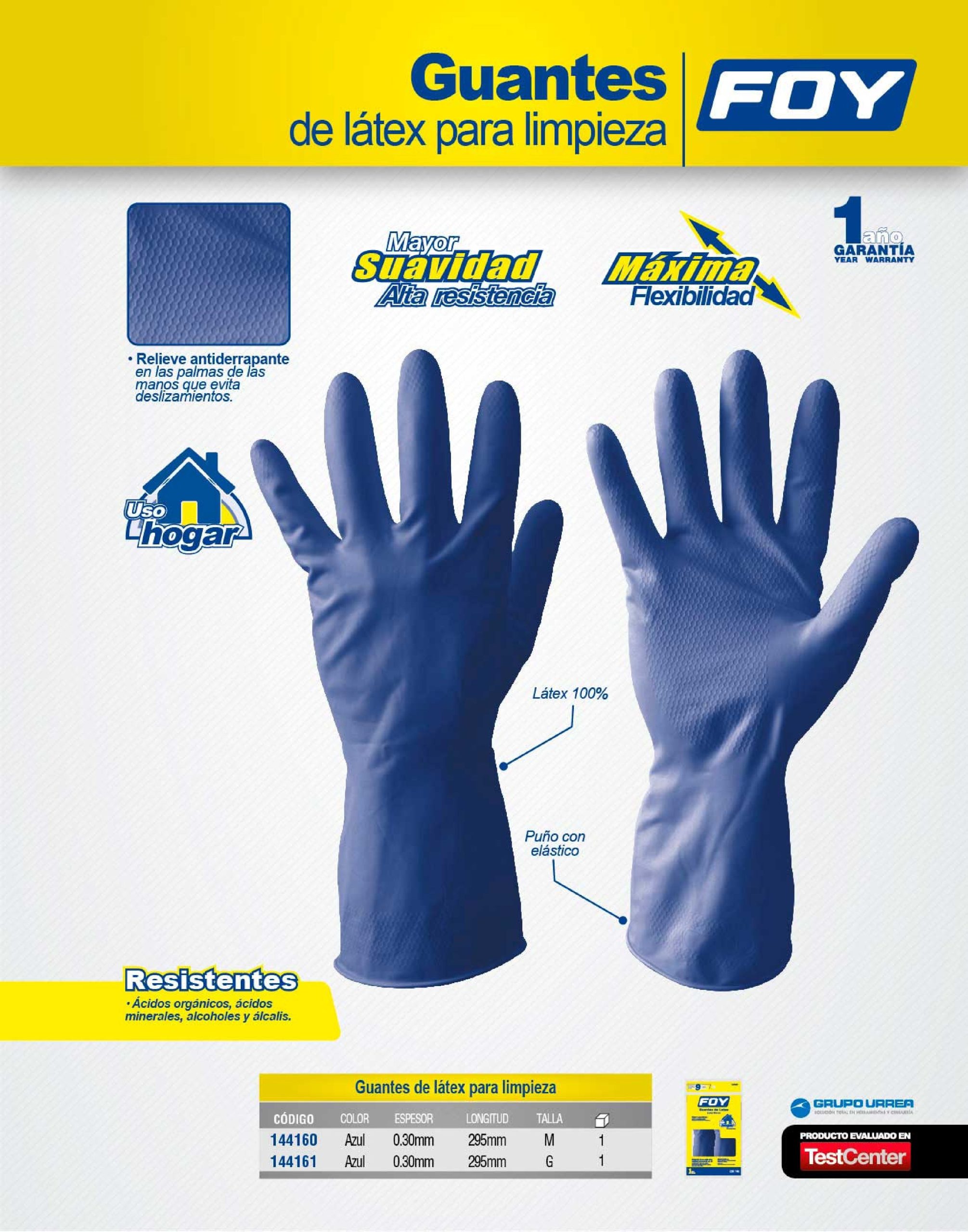 GUANTE DE LATEX FOY 144161 DOMESTICO TALLA GRANDE - Image 2