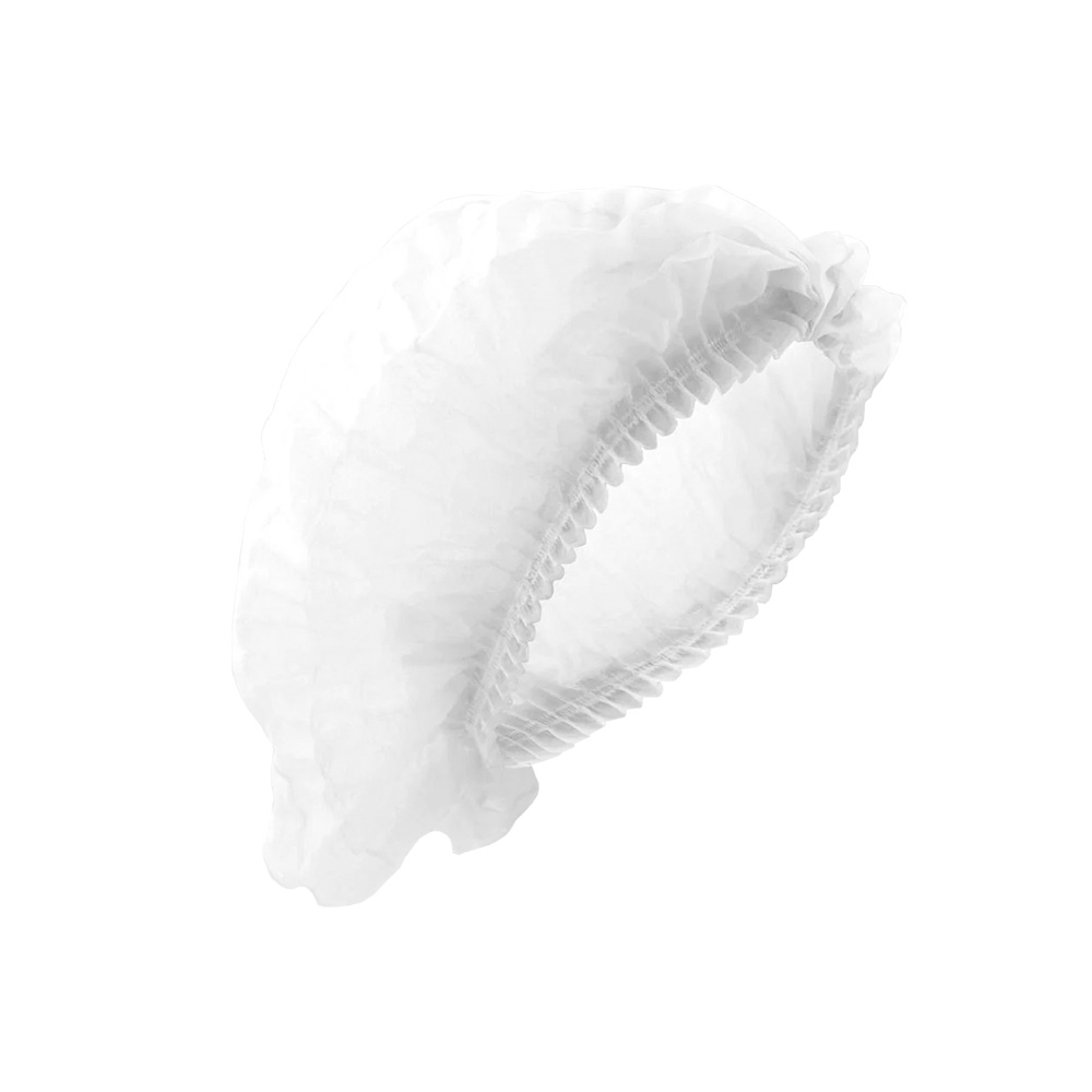 COFIA PLISADA ALYGER GP-5221-B CON PAQUETE CON 100 PIEZAS BLANCA TALLA MEDIANA 21''