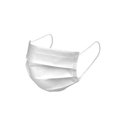 CUBREBOCA DESECHABLE 2 CAPAS ALYGER LCP-2515-B PAQUETE CON 50 PIEZAS BLANCO SIN AJUSTE DE NARIZ